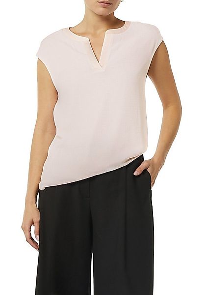 comma T-Shirt mit Satinblende günstig online kaufen