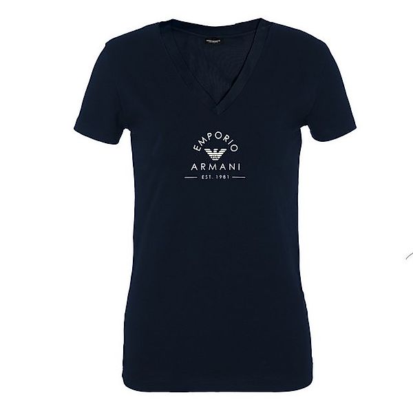 Emporio Armani T-Shirt S/S V-Neck mit Print günstig online kaufen