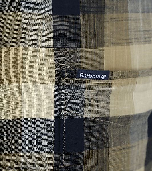 Barbour Hillroad Hemd Kariert Grün - Größe L günstig online kaufen