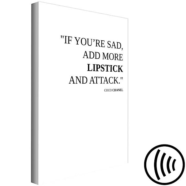 Bild auf Leinwand More Lipstick (1 Part) Vertical XXL günstig online kaufen