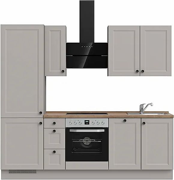 nobilia® Küchenzeile »"Cascada II"«, vormontiert, Breite 240 cm, Ausrichtun günstig online kaufen