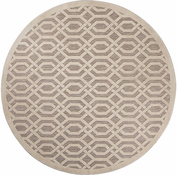FLAIR RUGS Teppich "Mataro" rund 7 mm Höhe In- und Outdoor geeignet, elegan günstig online kaufen