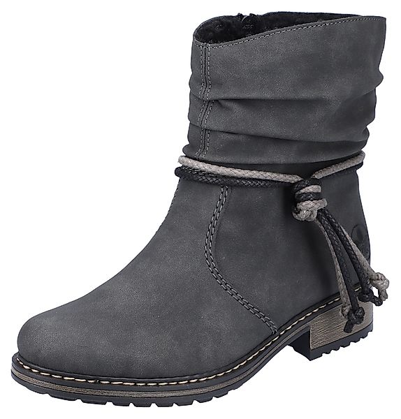 Rieker Winterstiefelette mit Zierbänder am slouchy günstig online kaufen