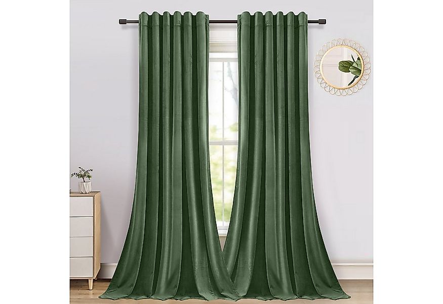 Jibenhome Gardine Verdunklungsgardine,Vorhang blickdicht (2 St), verdunkeln günstig online kaufen