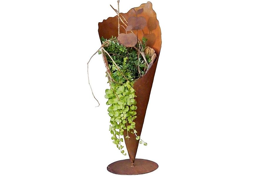 Rostikal Pflanzkübel Pflanzvase Edelrost 40/60 – Metall Pflanzkübel für Gar günstig online kaufen