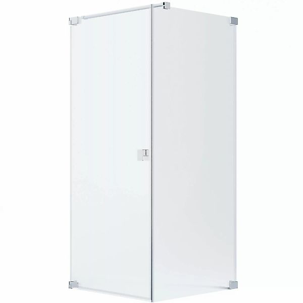 Schöner Wohnen Eckdusche Drehtür u. Seitenwand R Silbermatt 90 x 100 x 200 günstig online kaufen