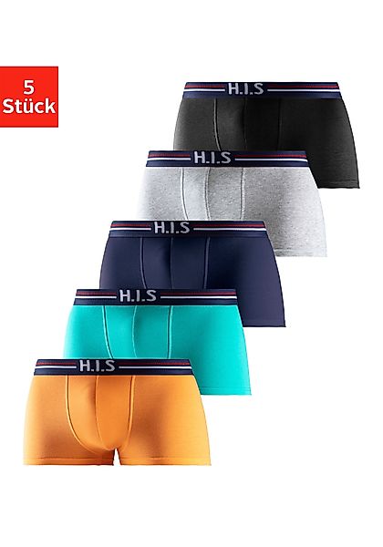 H.I.S Hipster Packung, 5 Stk. tlg., knapp sitzende Boxershorts mit Streifen günstig online kaufen