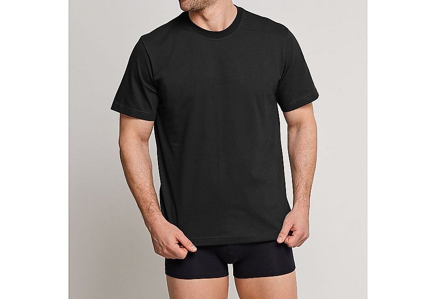 Schiesser T-Shirt Essentials (4-tlg) Rundhals-Ausschnitt günstig online kaufen