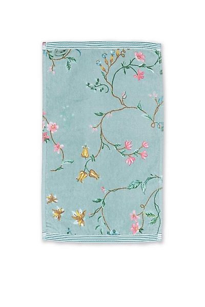 PiP Studio Gästehandtuch Les Fleurs Gästehandtuch blue 30x50cm (1 Stück), 1 günstig online kaufen