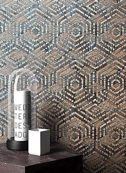 Newroom Vliestapete, Schwarz Tapete Grafisch Leicht günstig online kaufen