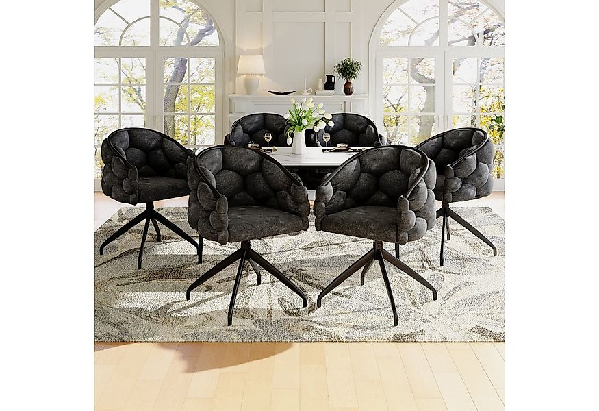 Flieks Esszimmerstuhl 360° drehbar (Set, 6 St), 6er Set Polsterstühle mit A günstig online kaufen