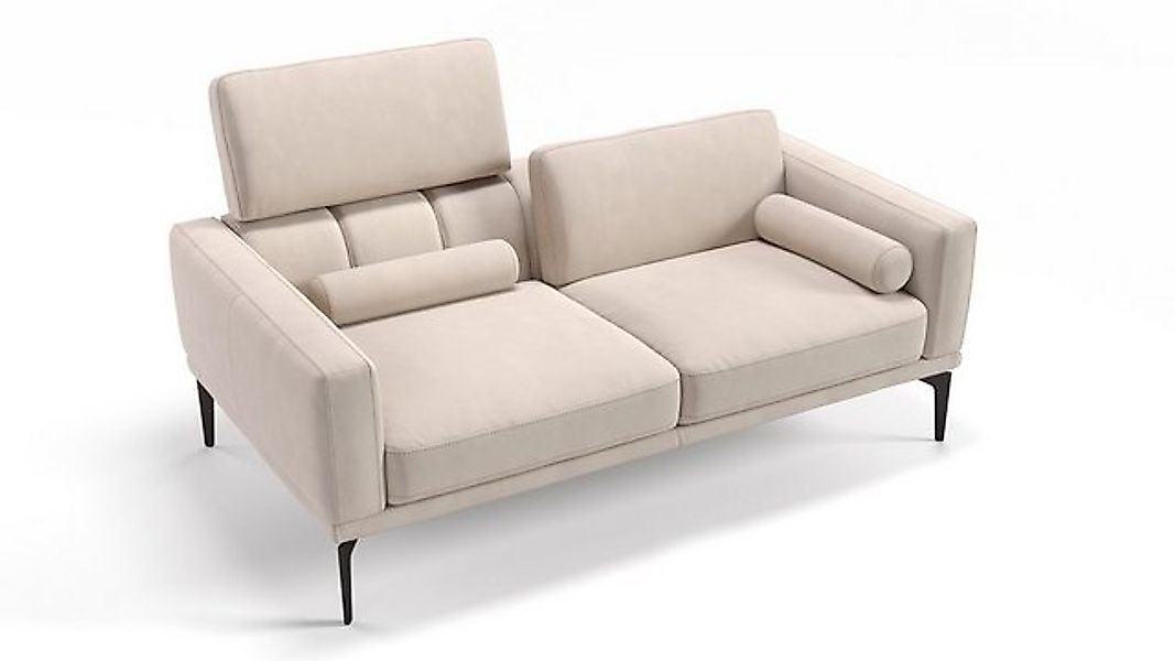Sofanella 2-Sitzer Stoff BIANCO, Relaxsofa, Designsofa, Designer Couch, Ita günstig online kaufen