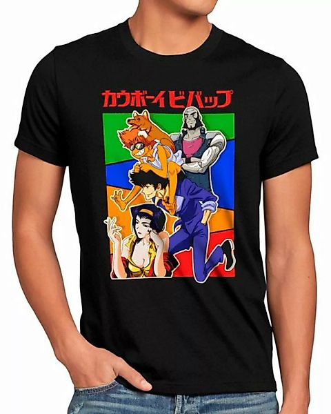 style3 Print-Shirt Herren T-Shirt Spike's Team anime manga swordfish cowboy günstig online kaufen