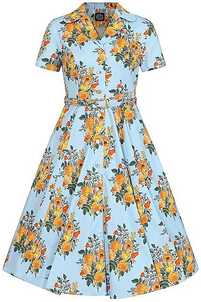 Hearts & Roses London A-Linien-Kleid Hallie Floral Retro Vintage Fit-N-Flar günstig online kaufen