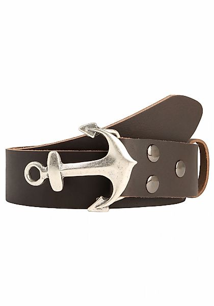 Rettungsring Gürtel Ledergürtel mit austauschbarer Schließe "Anker SO19" günstig online kaufen