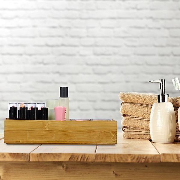 relaxdays Aufbewahrungsbox Ordnungsbox Bambus, B günstig online kaufen