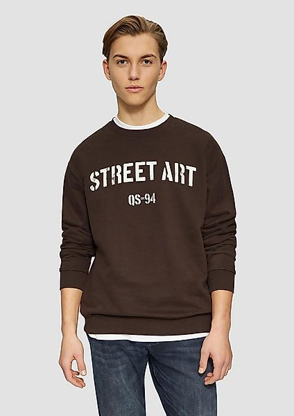 QS Sweatshirt Sweatshirt Sweatshirt mit Frontprint günstig online kaufen