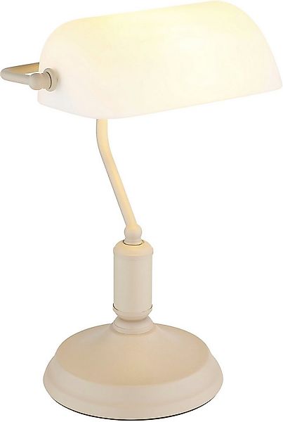my home Tischleuchte Leandra Bankerslamp, Ein-/Ausschalter, ohne Leuchtmitt günstig online kaufen