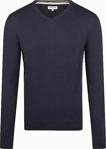 McGregor Pullover Merinowolle V-Ausschnitt Navy - Größe M günstig online kaufen