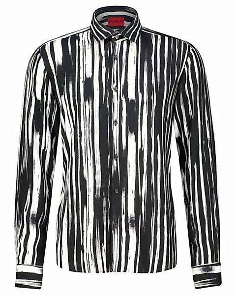 HUGO Langarmhemd Herren Hemd aus Viskose ERMO Slim Fit (1-tlg) günstig online kaufen