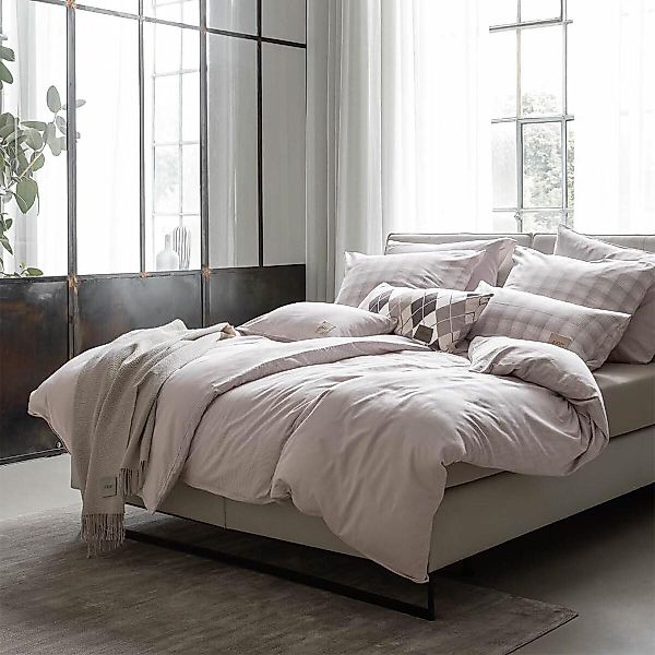 JOOP! Bettwäsche Soft Checks, Flanell, 2 günstig online kaufen
