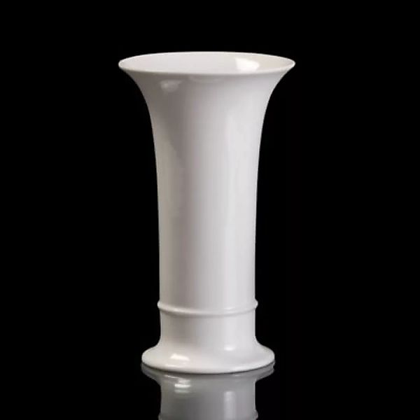 Vase Trompete klassisch weiß günstig online kaufen