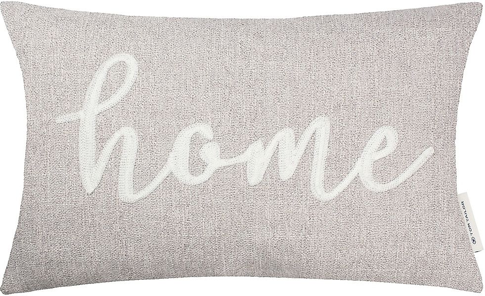 Kissenhülle "Home" mit Schriftzug günstig online kaufen