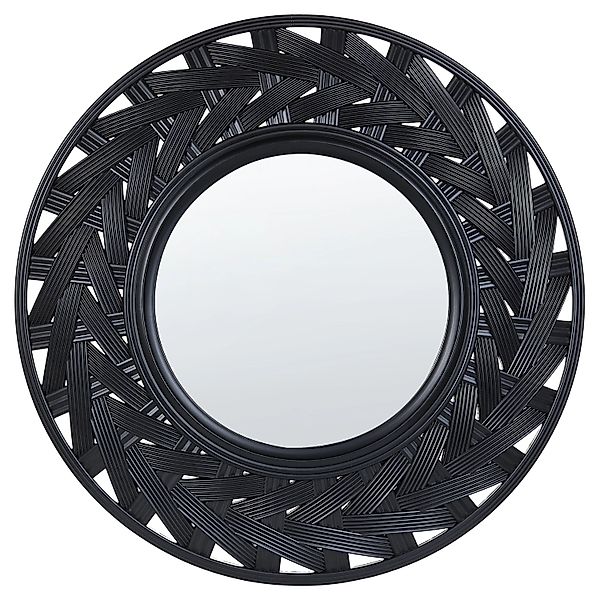 Beliani Dekospiegel TIERGA Schwarz 6x60x60 günstig online kaufen