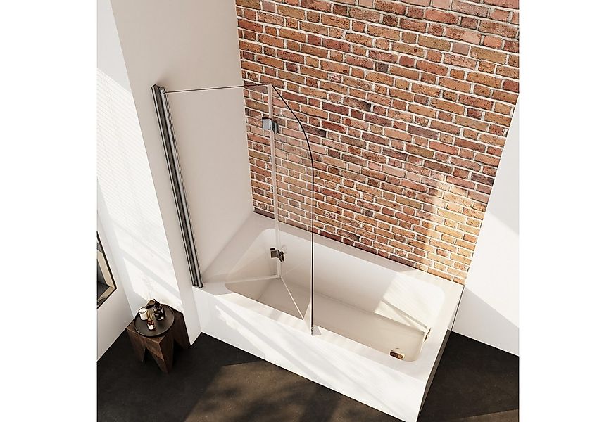 Boromal Badewannenaufsatz Duschwand für badewanne faltbar 2 teilig nano gla günstig online kaufen