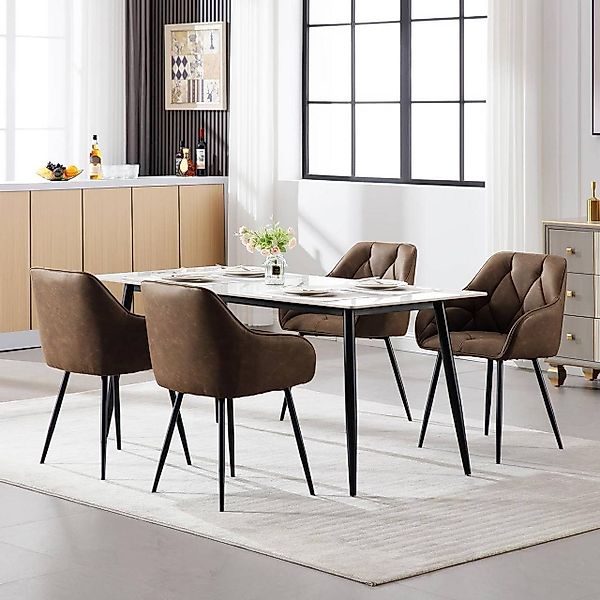 Woltu 4-Fußstuhl (Set, 4 St), Esszimmerstühle günstig online kaufen