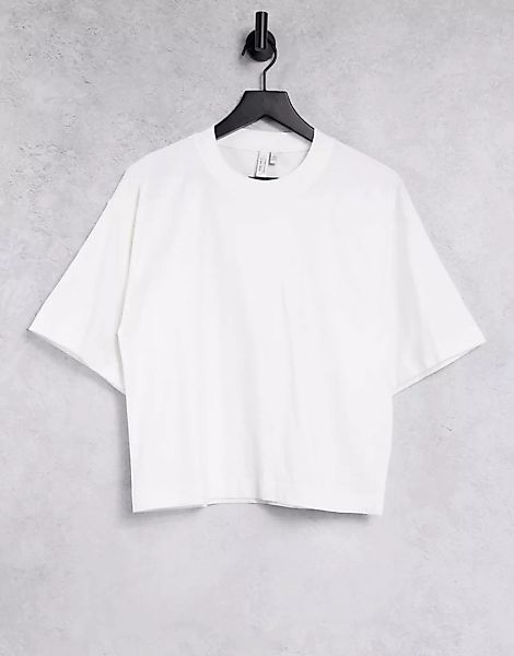 & Other Stories – Oversize-T-Shirt aus Bio-Baumwolle in Weiß günstig online kaufen