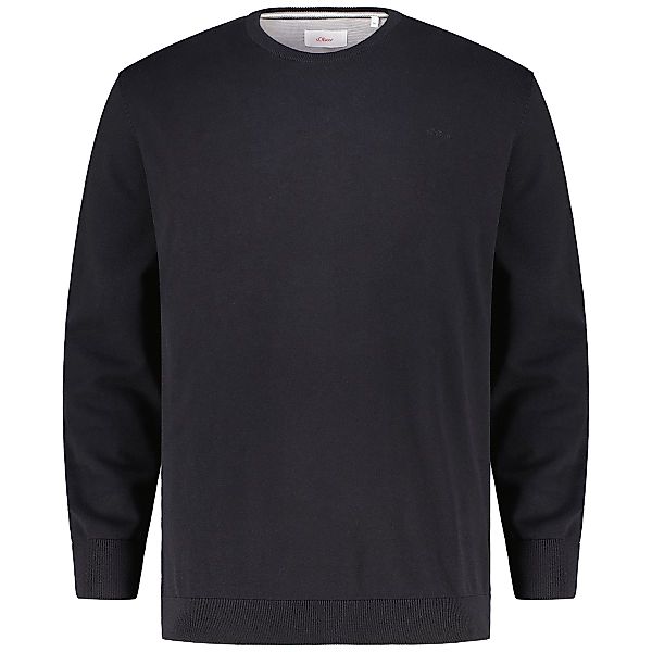 s.Oliver Feinstrickpullover aus Baumwolle Farbe schwarz Größe: 4XL günstig online kaufen