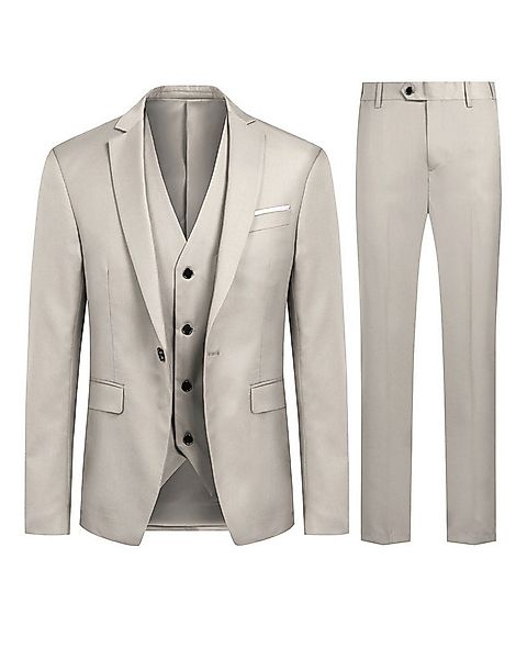 Allthemen Anzug (3 tlg) Herren Slim Fit Anzug Elegantes Anzugset für Busine günstig online kaufen