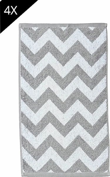 done.® Handtuch Set »Daily Shapes ZickZack« Gästehandtücher, Jacquardgewebe günstig online kaufen