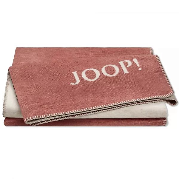 JOOP! Wohndecke Melange-Doubleface - Größe: 150x200 cm - Farbe: Orange-Natu günstig online kaufen