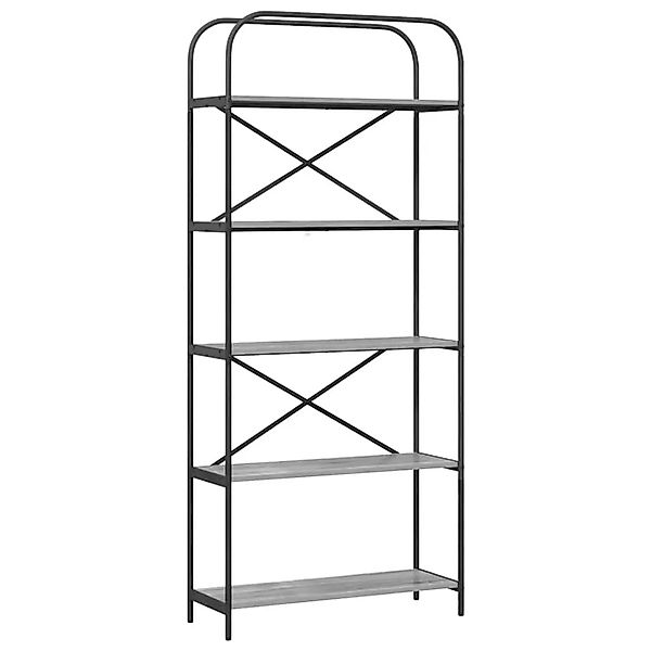 vidaXL Bücherregal Graues Sonoma 80 x 30 x 183 cm Holzwerkstoff 879836 günstig online kaufen