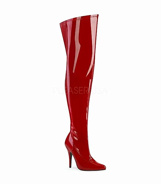 Overknee Stiefel SEDUCE-3000WC (Weitschaftstiefel) - Lack Rot (Schuhgröße: günstig online kaufen