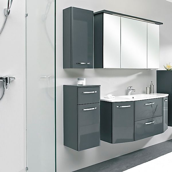 Saphir Badmöbel-Set Quickset 327 4-teilig, Waschplatz und LED-Spiegelschran günstig online kaufen