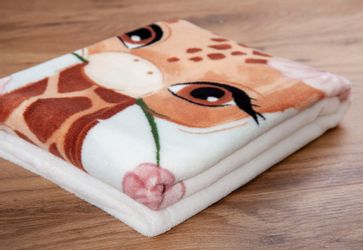 Herding Kuscheldecke  Giraffe ¦ mehrfarbig ¦ Synthetik ¦ Maße (cm): B: 75 H günstig online kaufen