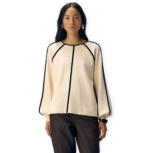 Object  Pullover Reynard Knit - Sandshell/Black günstig online kaufen