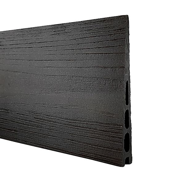 GartenLand Musterstück WPC Zaun Set Schwedenprofil Anthrazit Holzstruktur 2 günstig online kaufen
