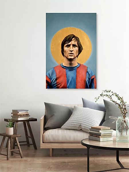 Poster / Leinwandbild - Johan Cruyff günstig online kaufen