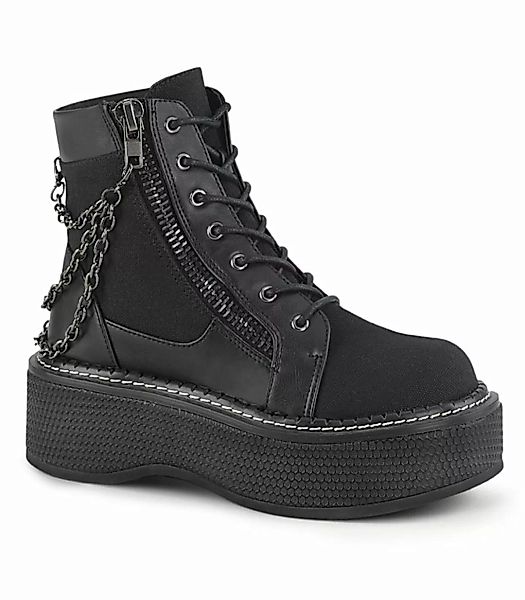 Plateau Ankle Boots EMILY-114 - Schwarz (Schuhgröße: EUR 36) günstig online kaufen