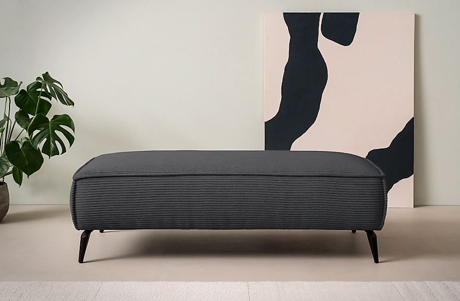 Home affaire Hocker "TVINNU, mit Kedernaht, Cord u. Flachgewebe" zur Serie günstig online kaufen