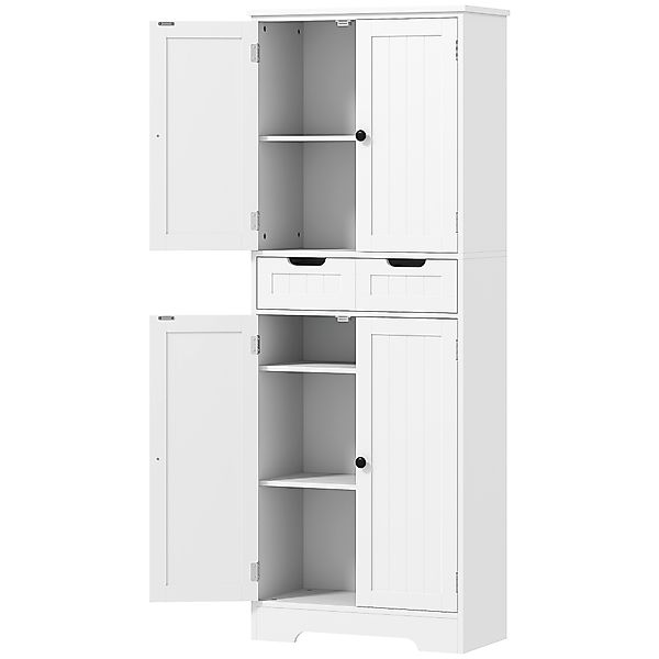 HOMCOM Badezimmerschrank, Aufbewahrungsschrank mit Schublade, Türenschrank, günstig online kaufen