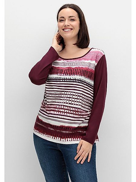 Sheego Langarmshirt Große Größen mit bedrucktem günstig online kaufen