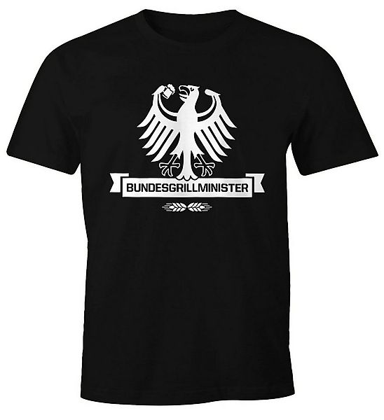 MoonWorks Print-Shirt Herren T-Shirt Bundesgrillminister Fun-Shirt Spruchsh günstig online kaufen
