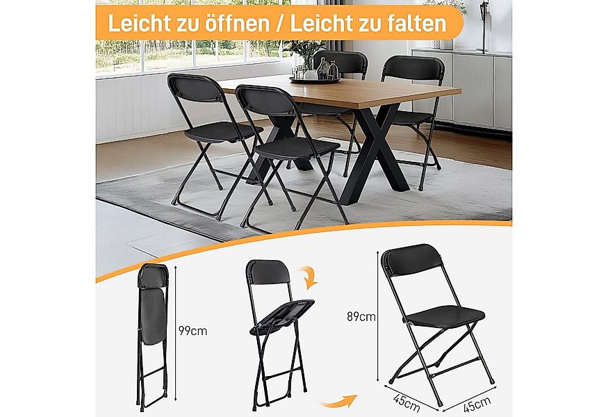 VINGLI Klappstuhl Klappstühle 2er/4er/6er/8er/10/12er Set, Gartenstuhl (2 S günstig online kaufen