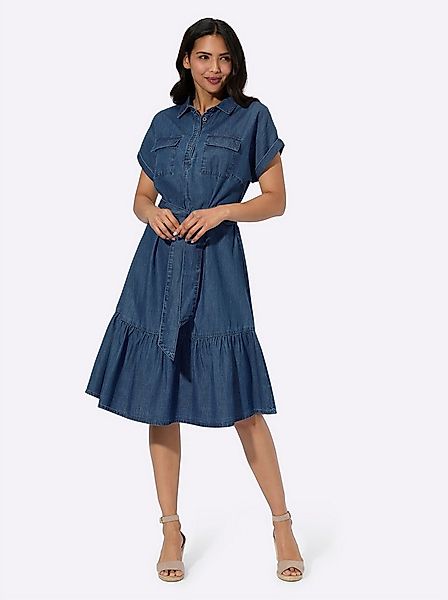 Sieh an! Etuikleid Jeans-Kleid günstig online kaufen