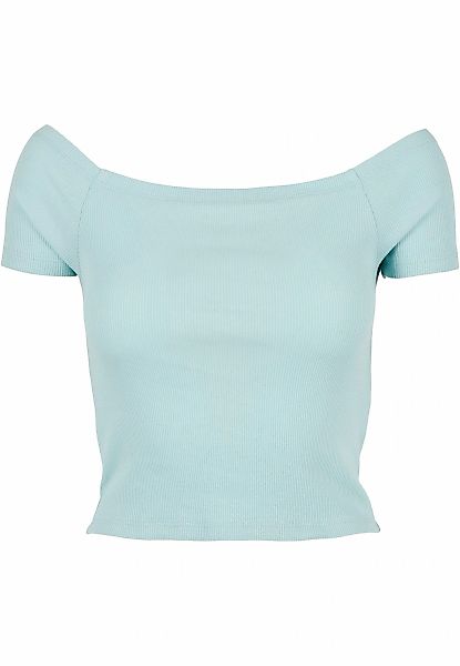 URBAN CLASSICS T-Shirt "Urban Classics Damen Ladies Off Shoulder Rib Tee" 1 günstig online kaufen
